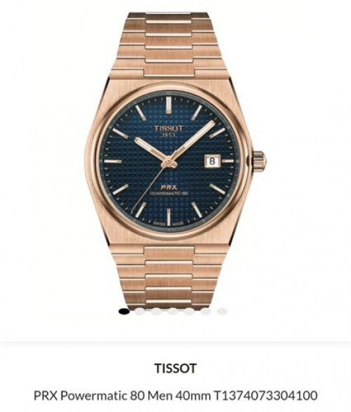 Tissot Prx Powermatic 80 40mm Rose Gold Authentic Store Quality