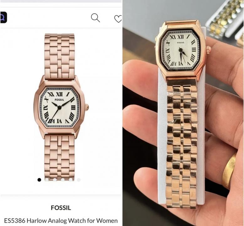 Fossiil Women Harlow Rosegold White