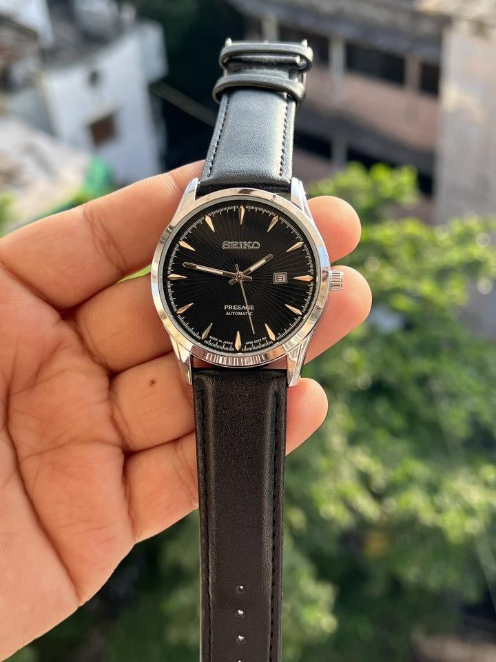 SEIKO PRESAGE PREMIUM LEATHER BELT WATCH