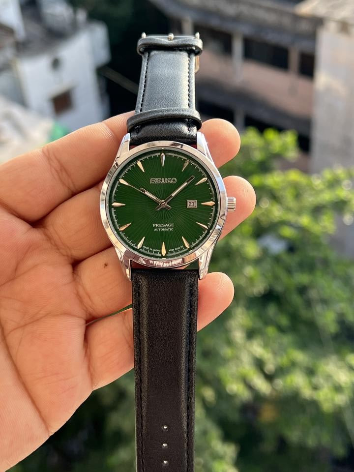 SEIKO PRESAGE PREMIUM LEATHER BELT WATCH