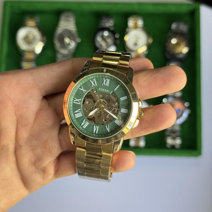Fossiil Grant Automatic ( Back open ) Steel Quality