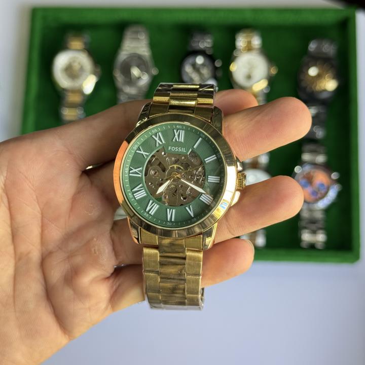 Fossiil Grant Automatic ( Back open ) Steel Quality