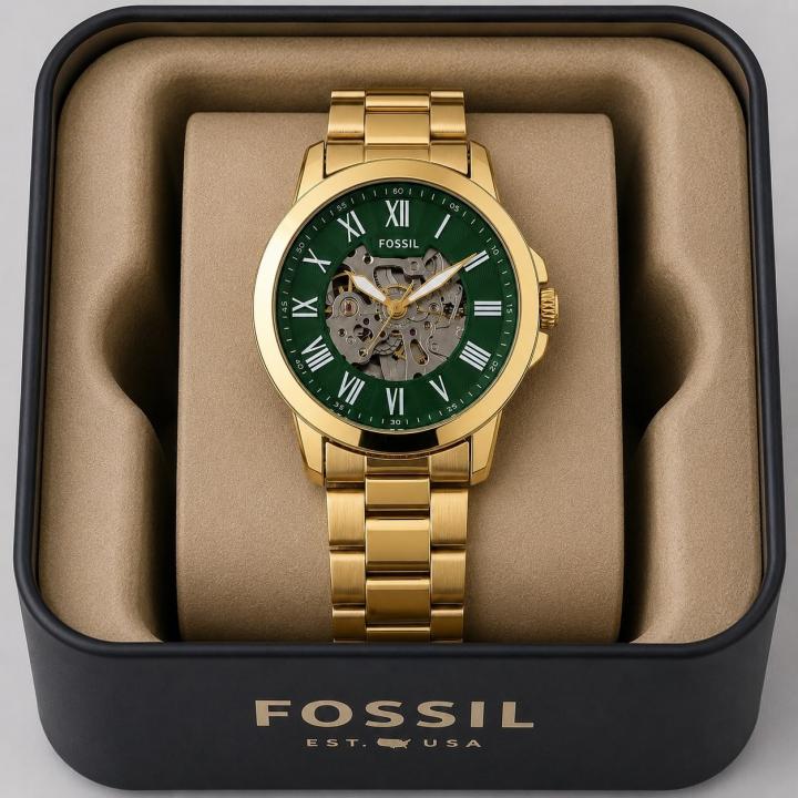 Fossiil Grant Automatic ( Back open ) Steel Quality
