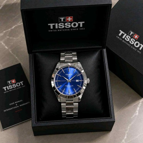 tissoot_powermatic 80 silicium silver navy blue F169