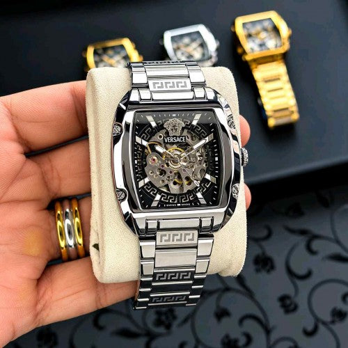 Versacc_e Automatic Silver Black