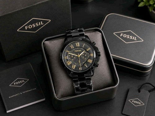 Fosssil_Grant black Gold F170