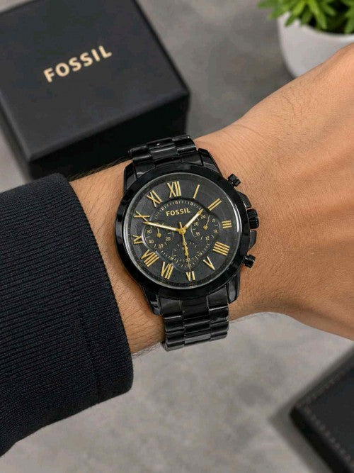 Fosssil_Grant black Gold F170