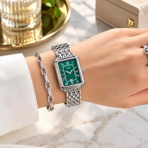FOSSSIL_LADIES_SILVER-GREEN