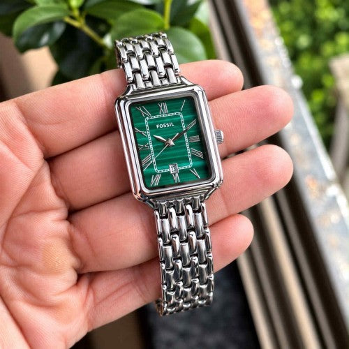 FOSSSIL_LADIES_SILVER-GREEN