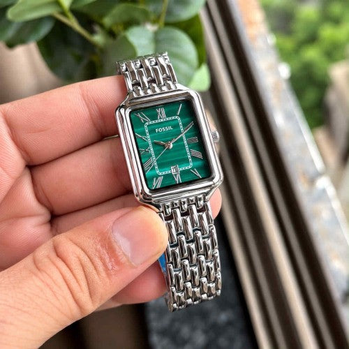 FOSSSIL_LADIES_SILVER-GREEN