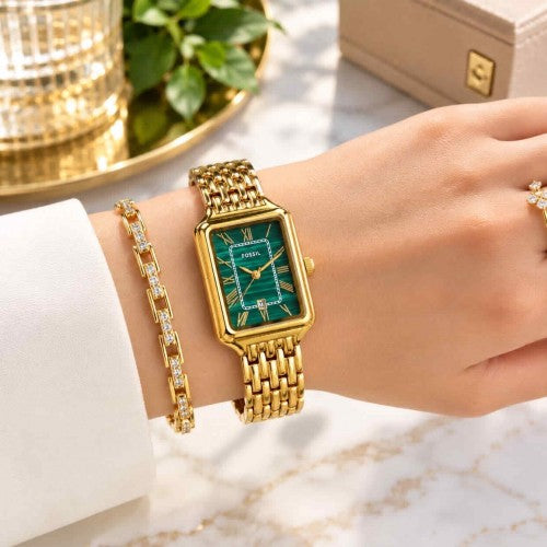 FOSSSIL_LADIES_GOLD-GREEN