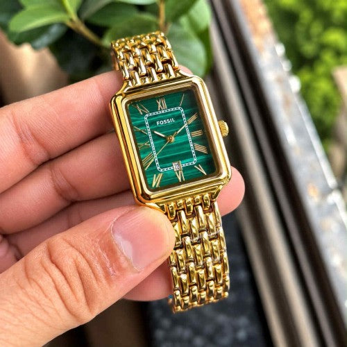 FOSSSIL_LADIES_GOLD-GREEN