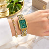 FOSSSIL_LADIES_GOLD-TT-GREEN