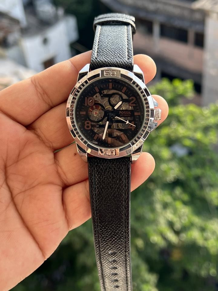 FOSSI BRONSON AUTOMATIC PREMIUM LEATHER WATCH