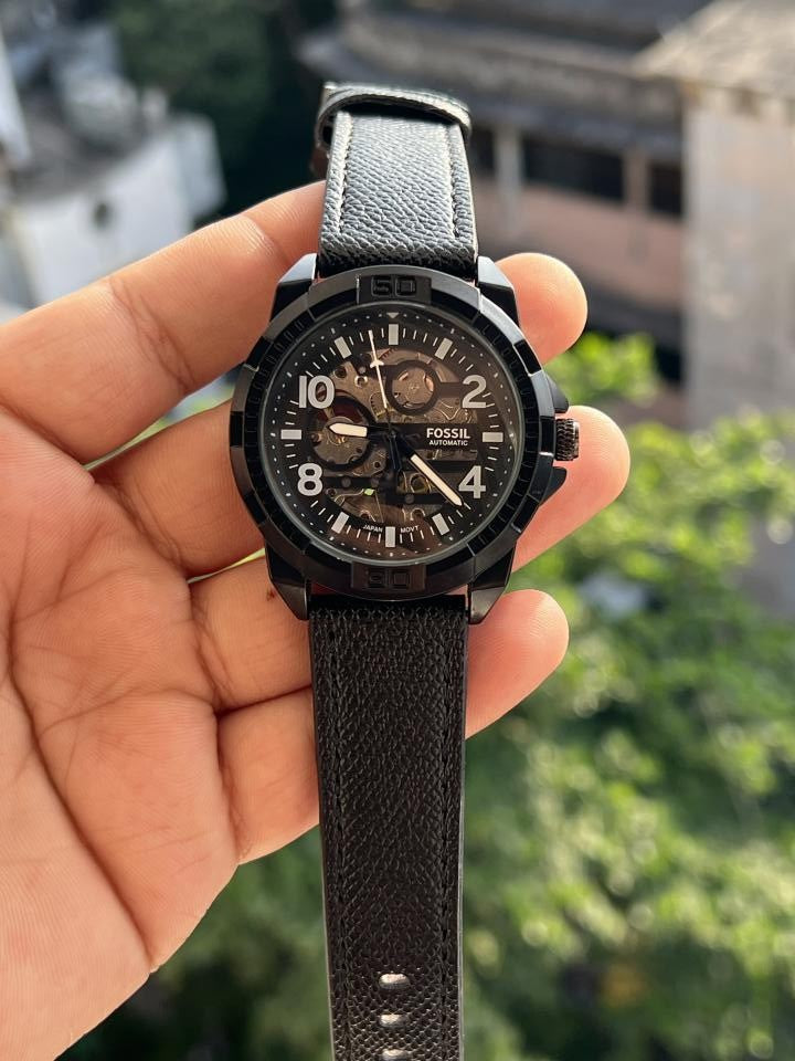 FOSSI BRONSON AUTOMATIC PREMIUM LEATHER WATCH