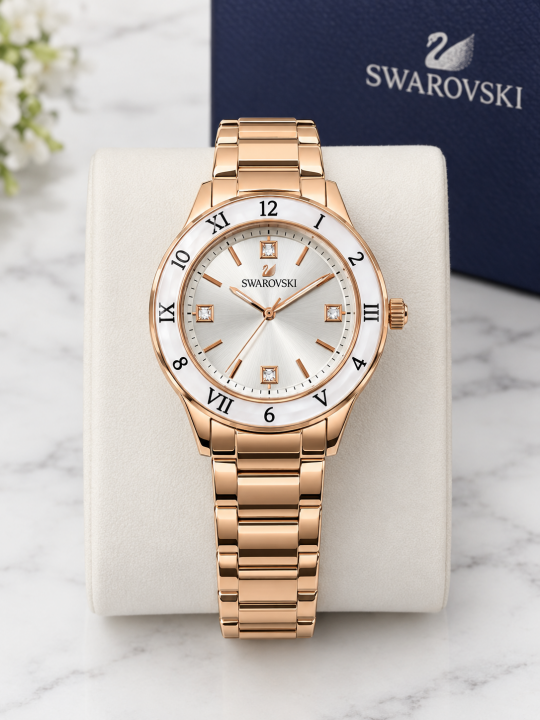SWAROVSK DEXTERA LADY ANALOG ROSE WHITE 1047