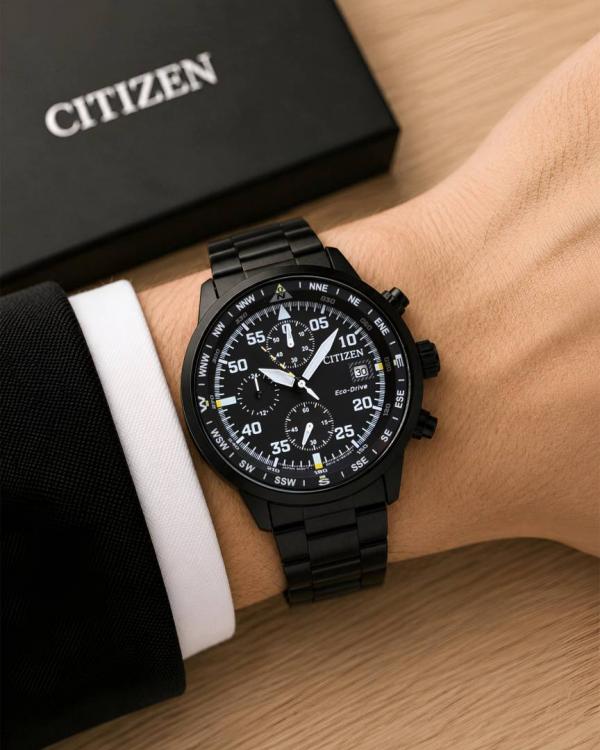 Citizen Eco Drive Chronograph ( All Working ) Fix