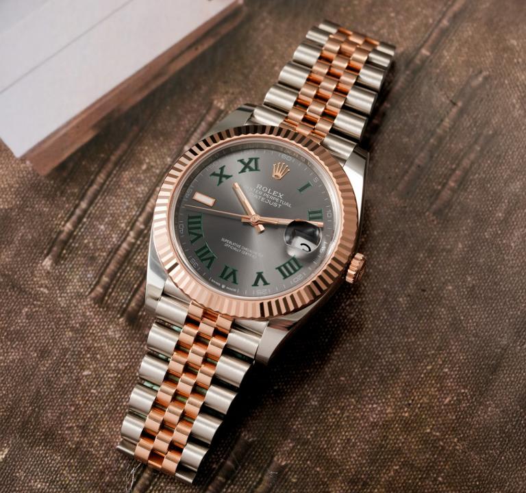 Role ex Oyster perpetual Date just Automatic Copper 479