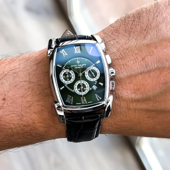 PATEK_PHILLIPPE MEN WATCH SILVER GREEN