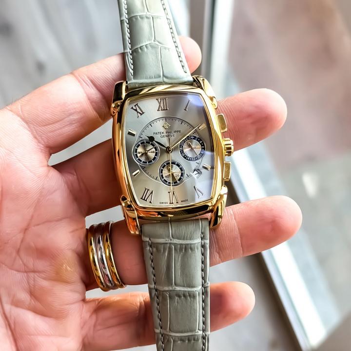 PATEK_PHILLIPPE MEN WATCH GREY GOLD