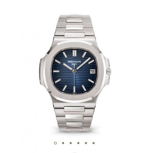 Patek Philippe Nautilus Silver Blue Semi ETA