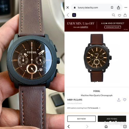 Fosil Fs4656 Leather