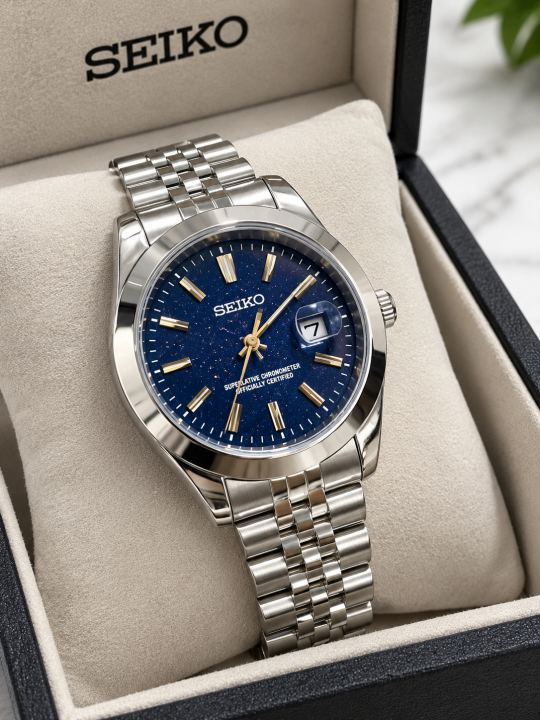 SEIK O GALAXY BURST BLUE DIAL 660