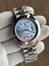 ROLLEX DAYDATE SILVER SKYBLUE ARABIC DIAL AT299