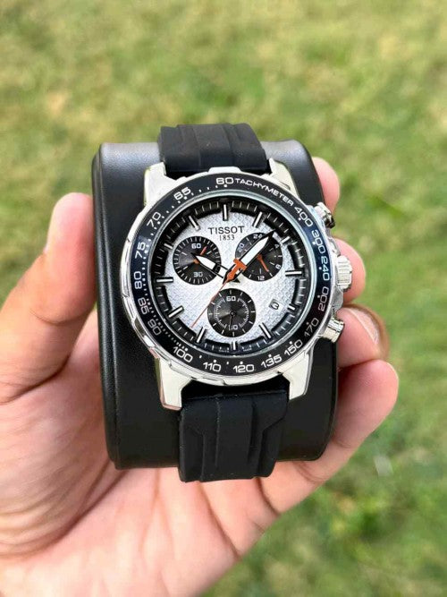 Tisot Supersport Chronograph black white dial F1018