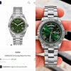 Gues s Day Date Men Silver Green