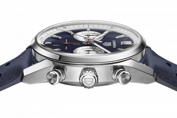 TAG Heuuer Carrera Chronograph 42mm France Limited Edition blue
