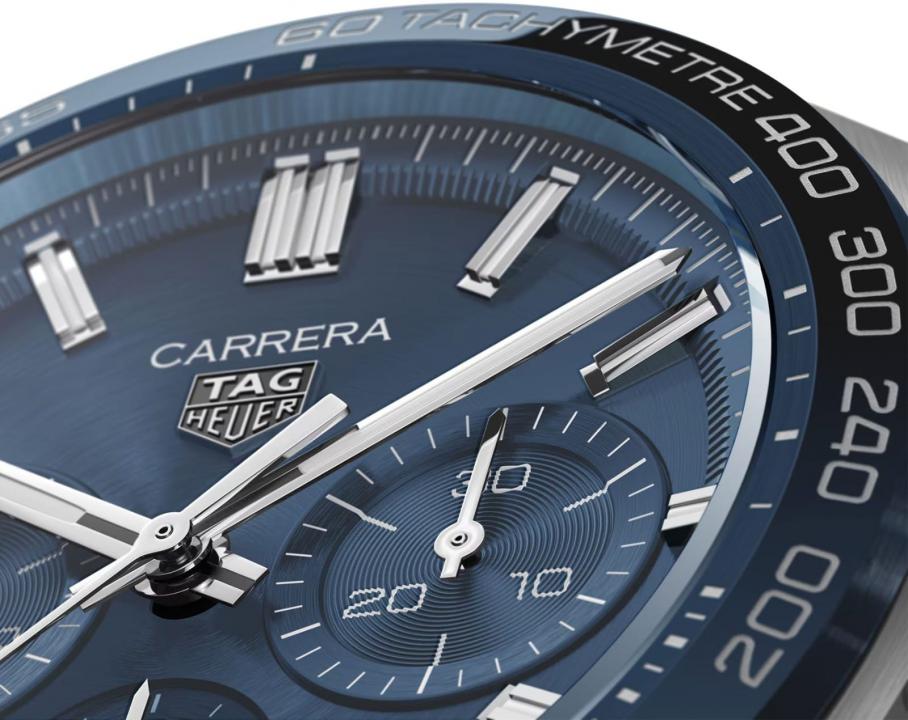 TAG Heuuer Carrera Chronograph brown and blue