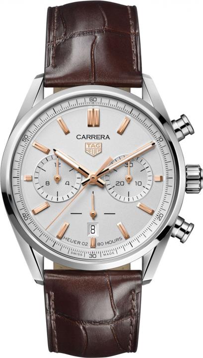 TAG Heuuer Carrera Chronograph brown and white