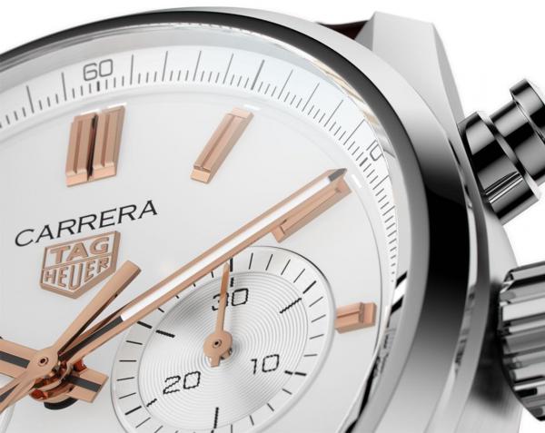 TAG Heuuer Carrera Chronograph brown and white