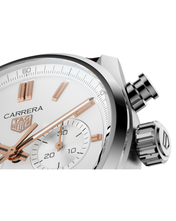 TAG Heuuer Carrera Chronograph brown and white