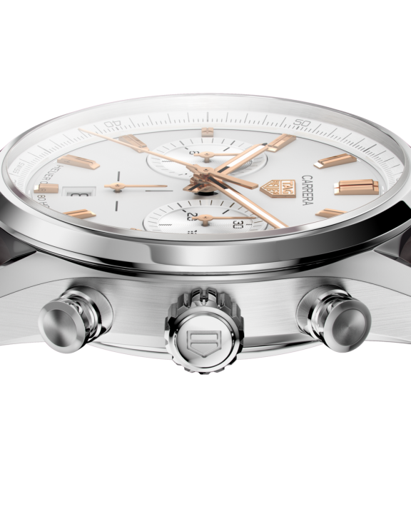 TAG Heuuer Carrera Chronograph brown and white