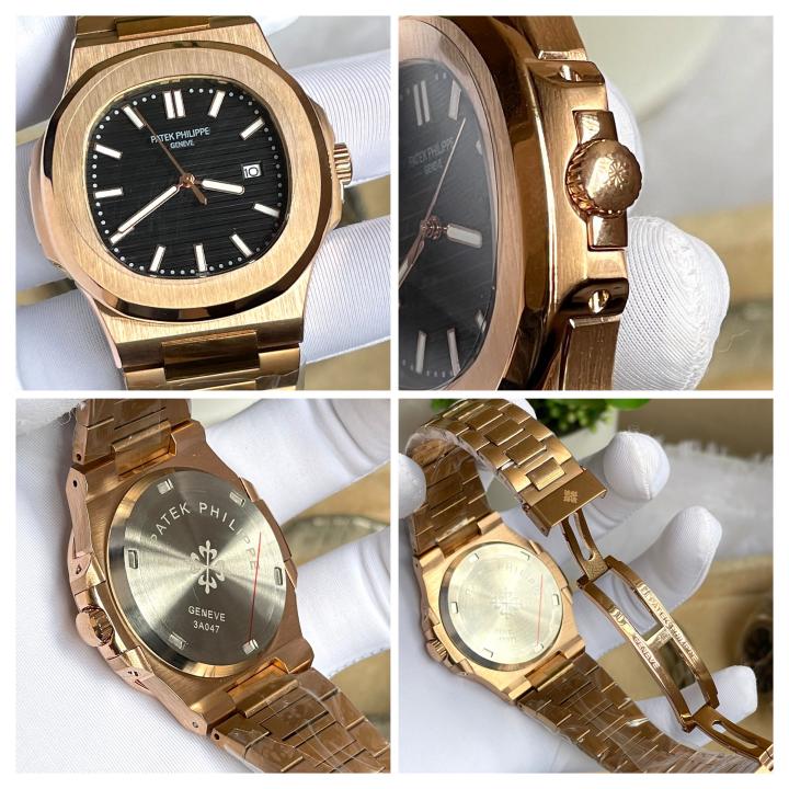 Patek Philipe Nautilus  Premium Quartz Copper Black AT470