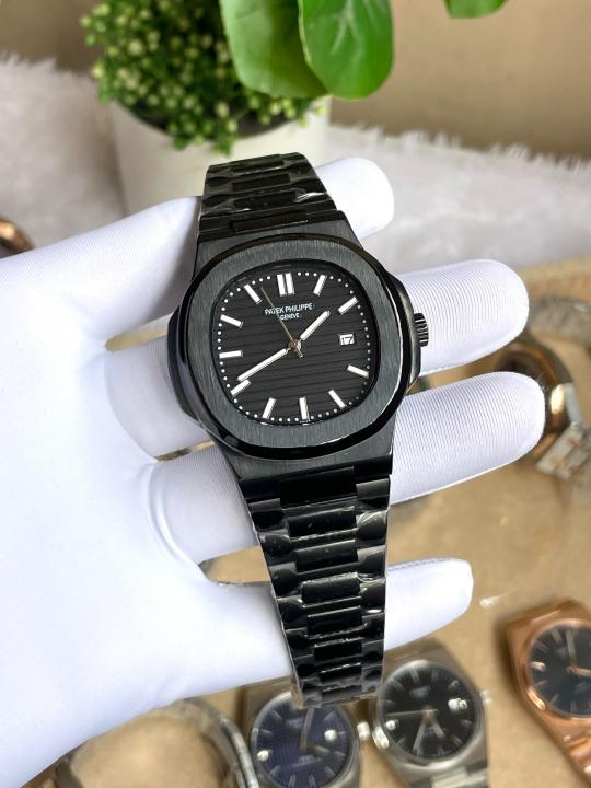 Patek Philipe Nautilus  Premium Quartz Full Black AT470