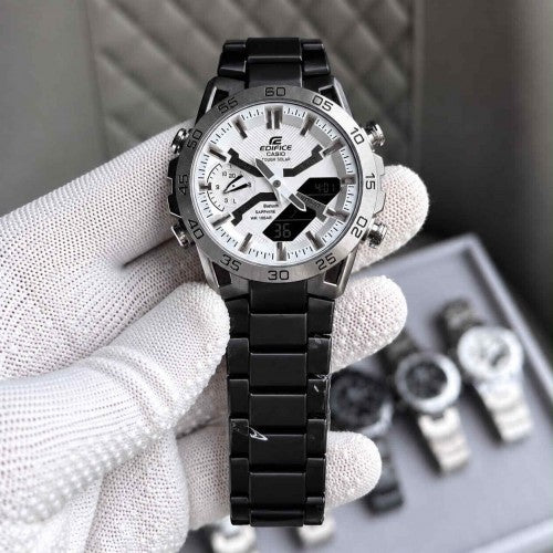 EDIFICE_CASIO_SILVER-CASE-WHITE DAIL