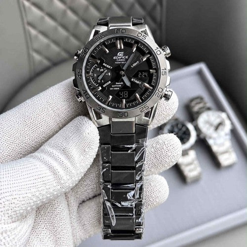EDIFICE_CASIO_SILVER-CASE-BLACK DAIL