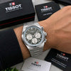 Tisot_ PRX Chronograph tiffany dial F413