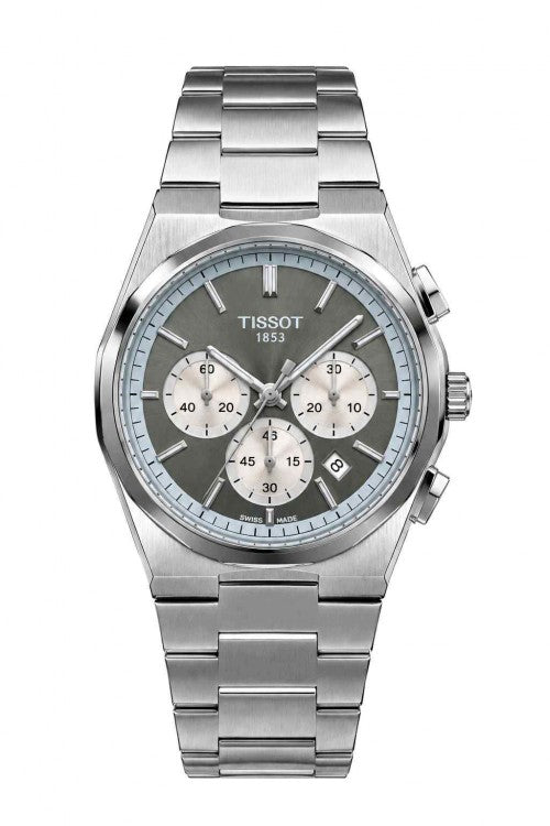Tisot_ PRX Chronograph tiffany dial F413