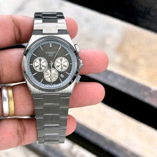 Tisot_ PRX Chronograph tiffany dial F413
