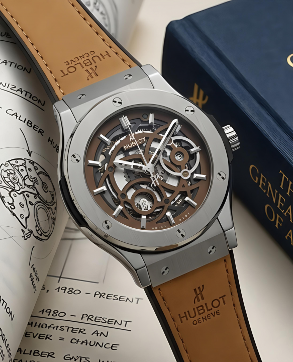 Hublot Classic Fusion Aerofusion Silver-Brown