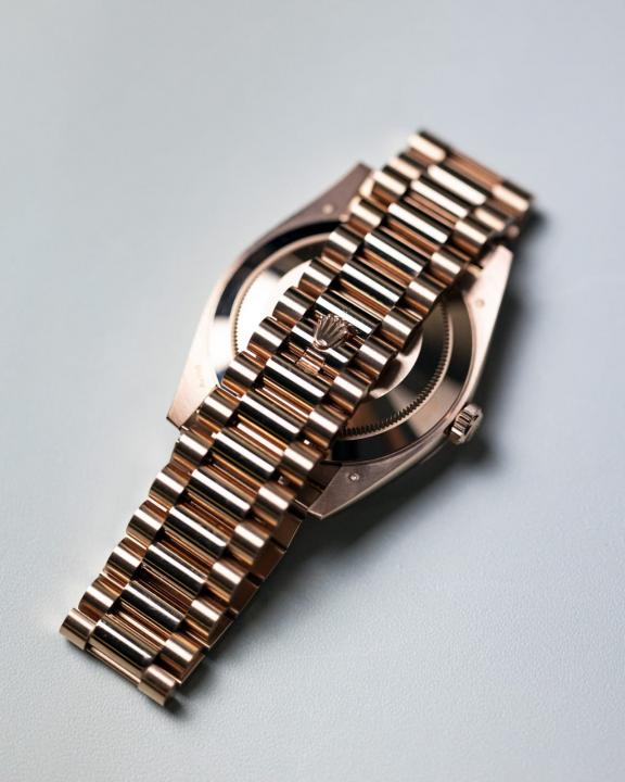 Rolee_x Oyster Perpetual Day Date Diamond Cooper Brown 40 Battery
