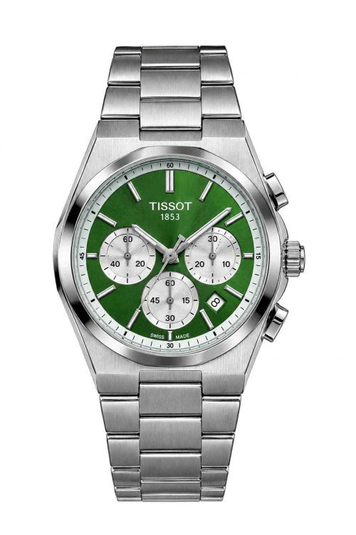 Tisot_ PRX Chronograph tiffany dial F412