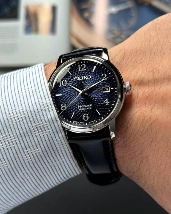 Seiko Presage Cocktail Time Mojito black blue