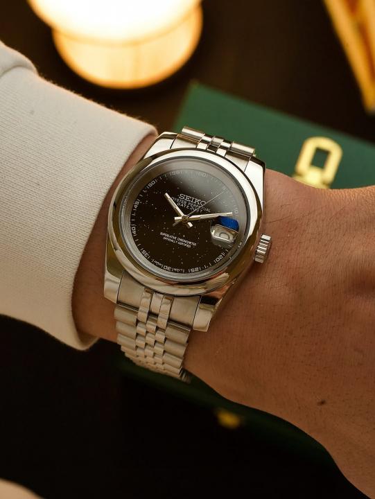 Seiko Oyster Perpetual Date Just Galaxy Black