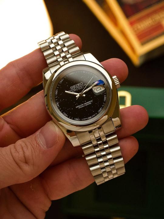 Seiko Oyster Perpetual Date Just Galaxy Black
