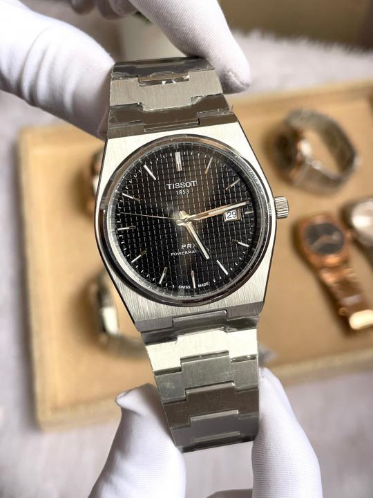 Tisot PRX Silver Black Dial Premium FST AT469